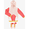 M1163 - M1164  Gilet zippé à capuche et Chaussons colorés en fiche pdf