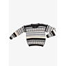 M1051 - M1052 Bonnet tricolore à pompon en fiche pdf fourrure et pull jacquard