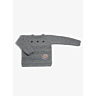 M1571 Pull col rond petits points et badges en fiche pdf