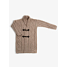 M1671 Manteau à torsades col châle en fiche pdf