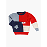 M2898 Pull col rond color block Clovis en fiche pdf