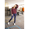 M1093 Pull col V fantaisie en impression papier