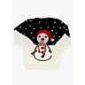 M2118 Pull jacquard Noël enfant de 1 à 4 ans en impression papier