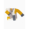 M2511 Veste patchwork en impression papier