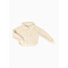 M2615 Bomber sherpa zippé en impression papier