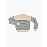 M2802 Pull marin col rond Ileana en impression papier