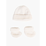 M2839 Bonnet et chaussons revers Ivy en impression papier