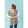M5545 Poncho ajouré Estelle en impression papier