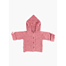 M6111 Manteau à capuche au point mousse Léna en impression papier