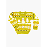 M6124 Pull jacquard bonhomme Isidore  en impression papier