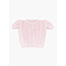 M6145 Pull manches courtes point fantaisie Chloé en impression papier