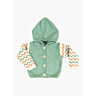 M6180 Gilet à capuche manches jacquard Edouard en impression papier