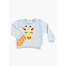 M6195 Pull manches longues jacquard girafe Come en impression papier