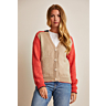 M6587 Gilet manches marteau en impression papier