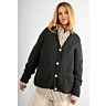 M6622 Gilet long à poches en impression papier
