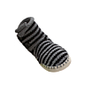 M3649 Chaussons rayés gris Cat 14/15 - à télécharger