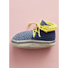 M3790 Chaussons tricolores enfants (version bleu) Cat 15/16 - à télécharger