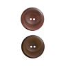 Lot de 6 boutons Ø 34 mm Marron