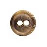 Lot de 5 boutons 2 trous Ø 31 mm Marron