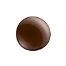 Lot de 6 boutons Ø  27 mm Marron