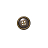 lot de 6 boutons 4 trous 25mm bronze