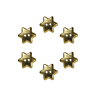 Lot de 6 Boutons étoile Ø15 mm Or