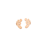 Lot de 6 boutons fantaisie en bois Pieds 22 mm