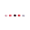 Lot de 6 boutons nœud 15 mm Fushia