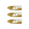 Lot de 3 bûchettes long. 45 mm Écru