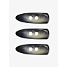 Lot de 3 bûchettes long. 45 mm Anthracite