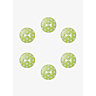 Lot de 6 boutons à pois Ø 14 mm Vert