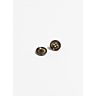 Lot de 6 boutons satinés marbrés Ø15 mm café
