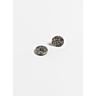 Lot de 6 boutons en coton et corne recyclés Ø15 mm anthracite