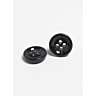 Lot de 5 gros boutons en bio résine Ø 34 mm anthracite