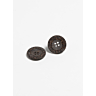 Lot de 6 boutons en coco recyclée Ø23 mm marron