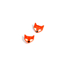 Lot de 5 boutons « renard » ø 15 mm