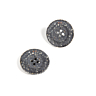 Lot de 6 boutons en coton et corne recyclés ø 25 mm anthracite
