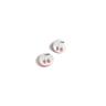 Lot de 6 boutons imprimés à queue Cerise ø 14 mm