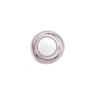 Lot de 6 boutons à queue perle argent Ø 15 mm