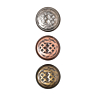 Lot de 6 boutons métal Ø 22 mm cuivre