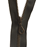 Fermeture séparable kaki/bronze 55 cm