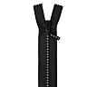 Fermeture non séparable noire Swarovski 30 cm