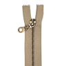 Fermeture séparable marron 25 cm