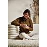 M6379 Pull col polo zippe Maud en impression papier